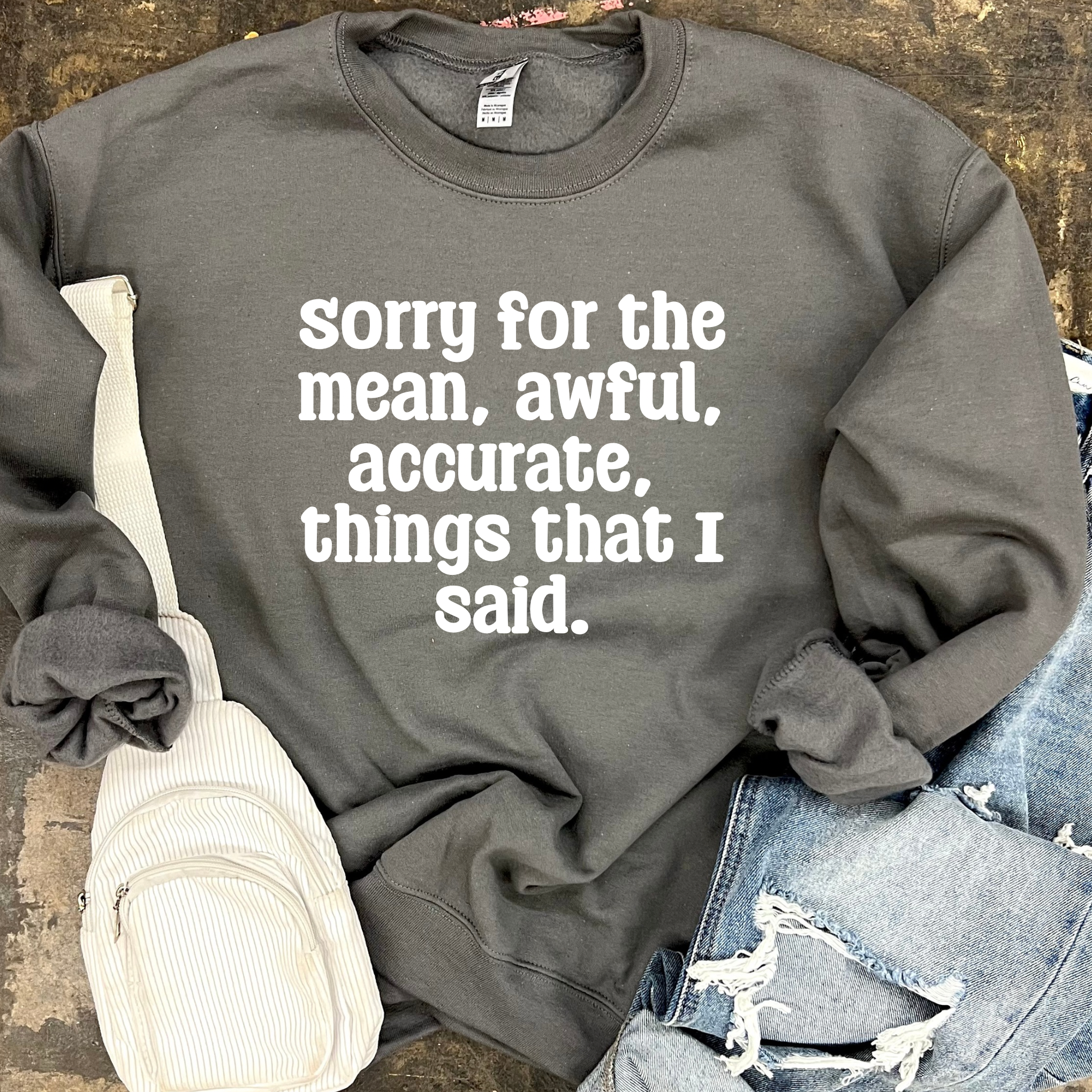 Mean and Accurate Graphic Tee and Sweatshirt